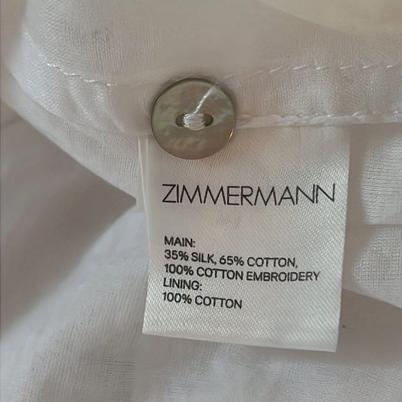 Zimmermann Porcelain Panelled Smock Dress - Picture 5 of 13